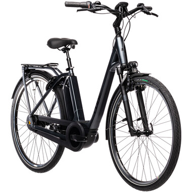Bicicleta de paseo eléctrica CUBE TOWN RT HYBRID EXC 500 WAVE Gris/Negro 2021 0